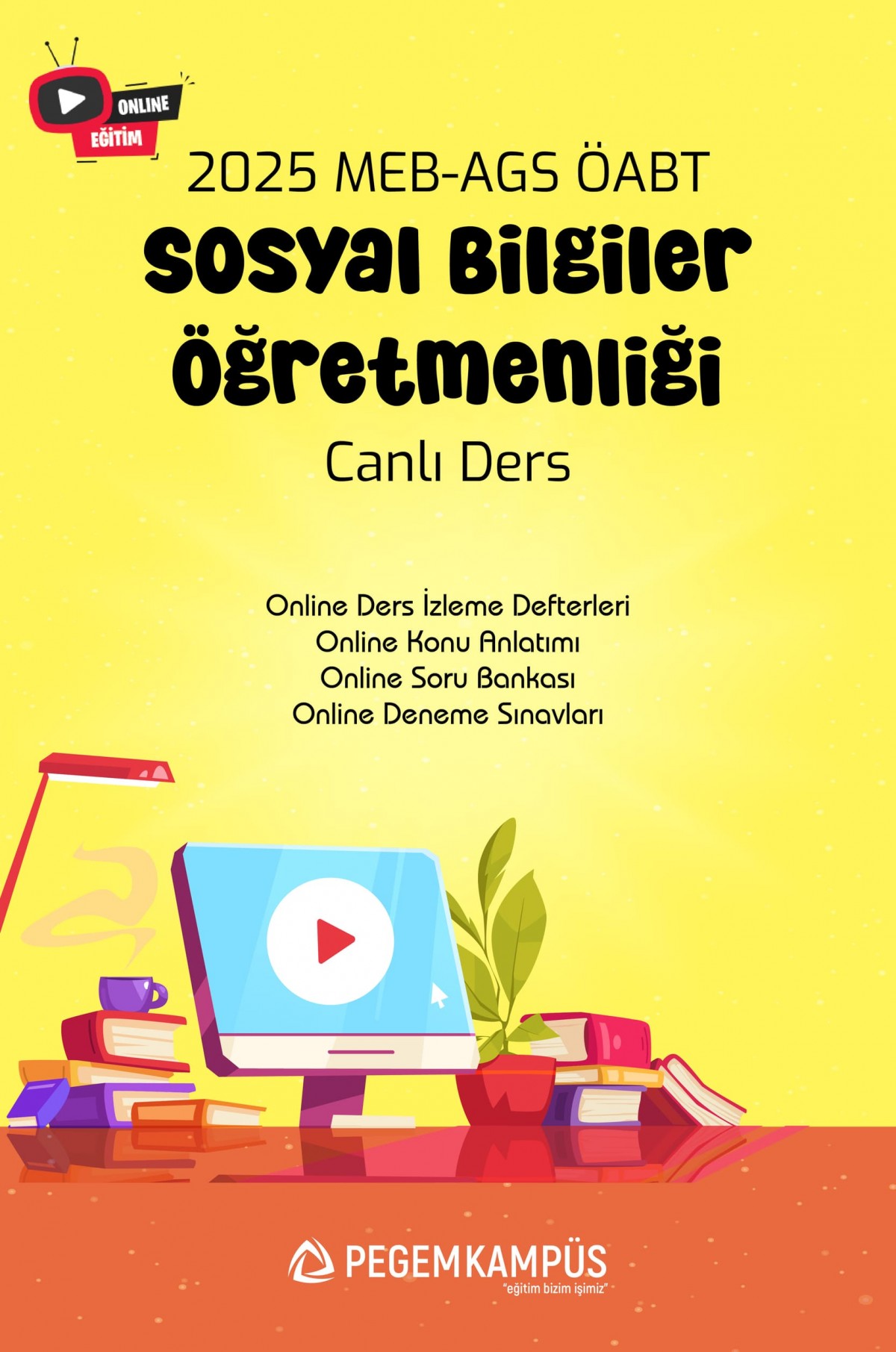 2025 MEB-AGS ÖABT Sosyal Bilgiler Öğretmenliği Canlı Ders + Online Materyaller