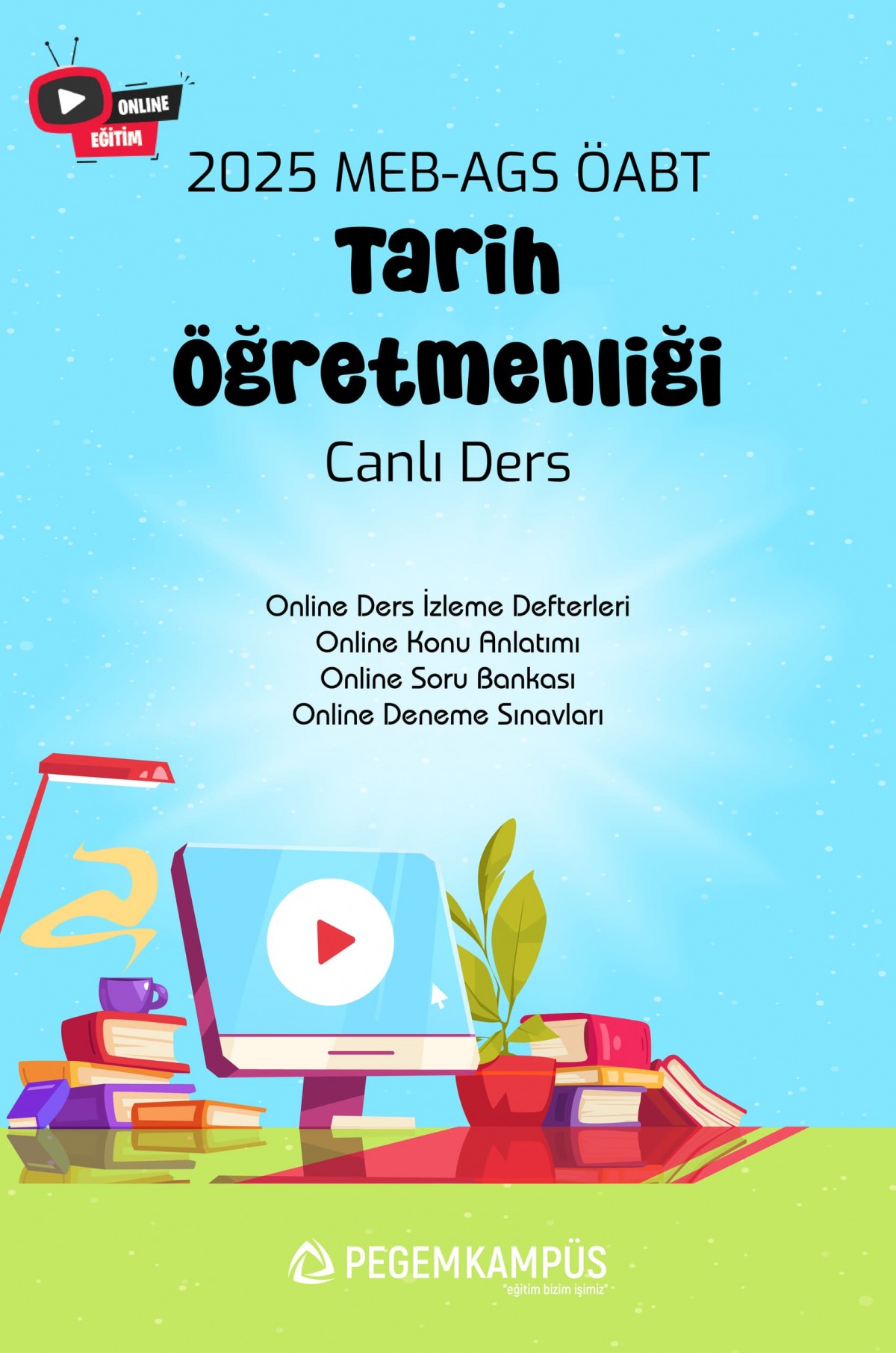 2025 MEB AGS ÖABT Tarih Öğretmenliği Canlı Ders + Online Materyaller