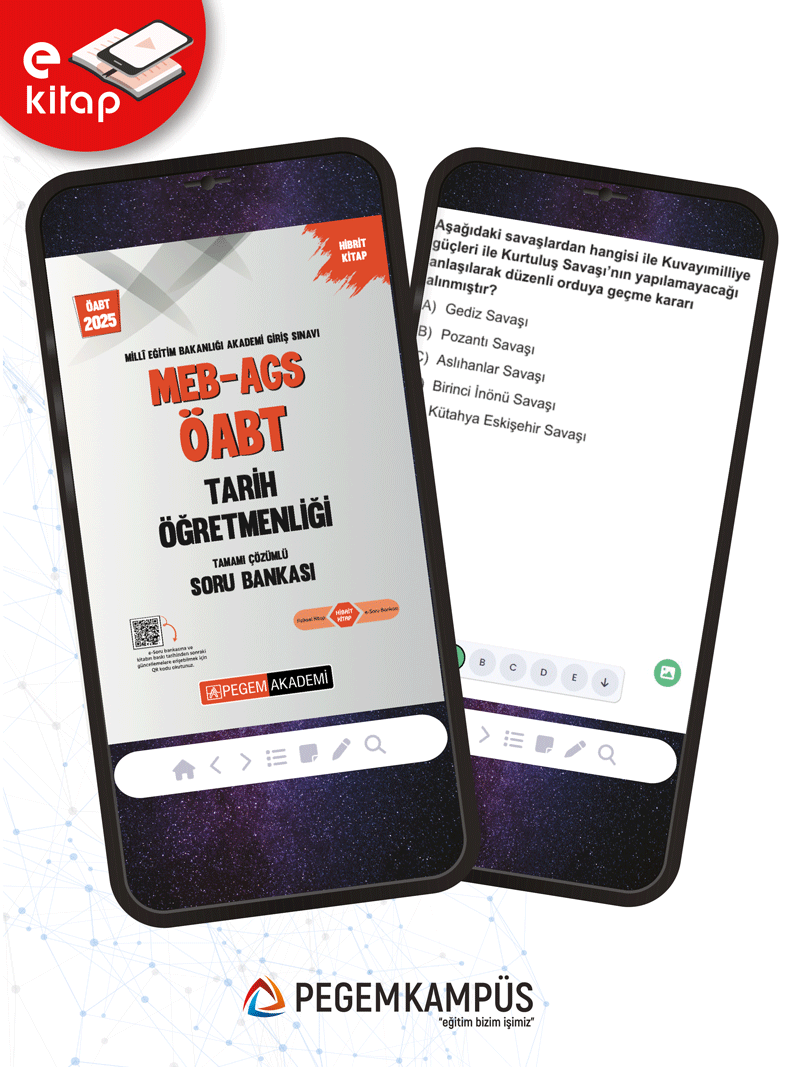 2025 MEB-AGS ÖABT Tarih Öğretmenliği E-Soru Bankası