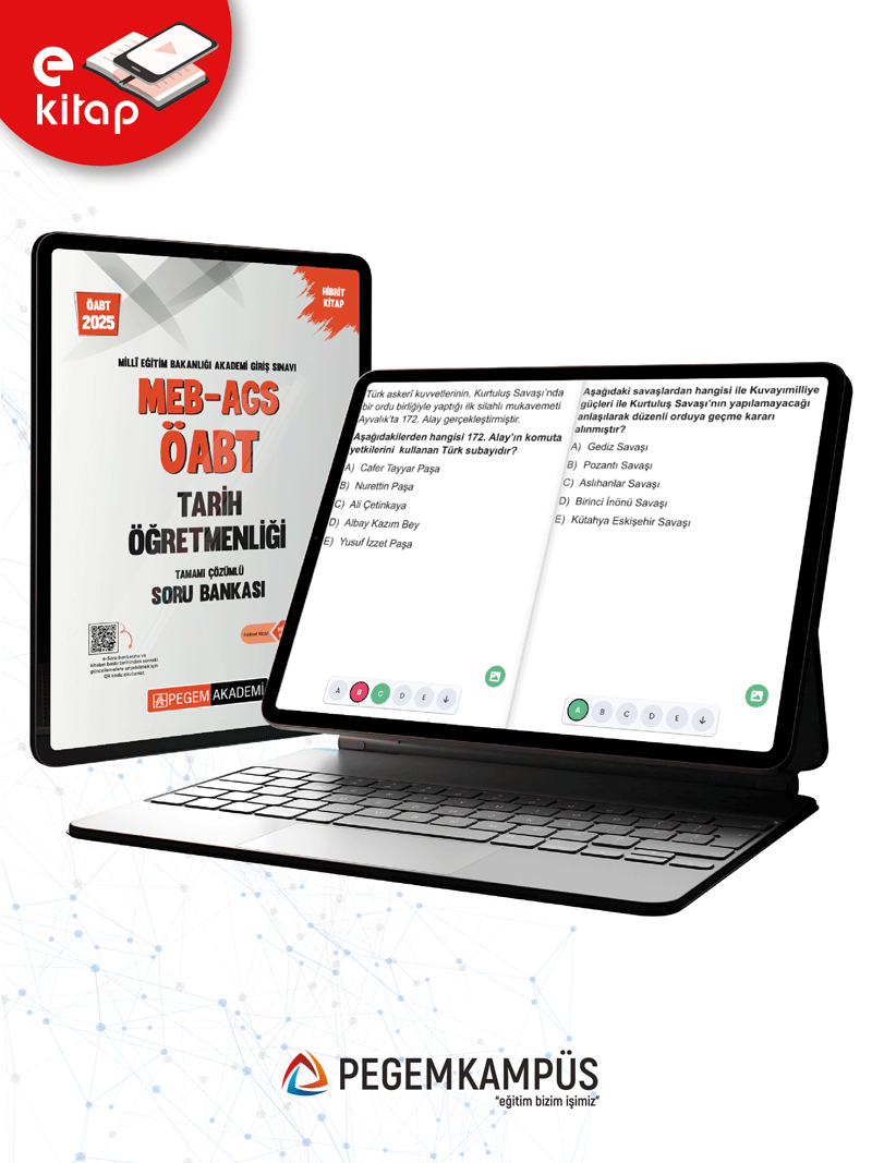 2025 MEB-AGS ÖABT Tarih Öğretmenliği E-Soru Bankası