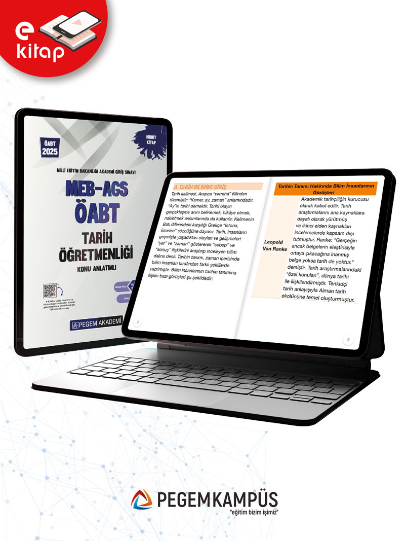 2025 MEB-AGS ÖABT Tarih Öğretmenliği Konu Anlatımlı E-Kitap