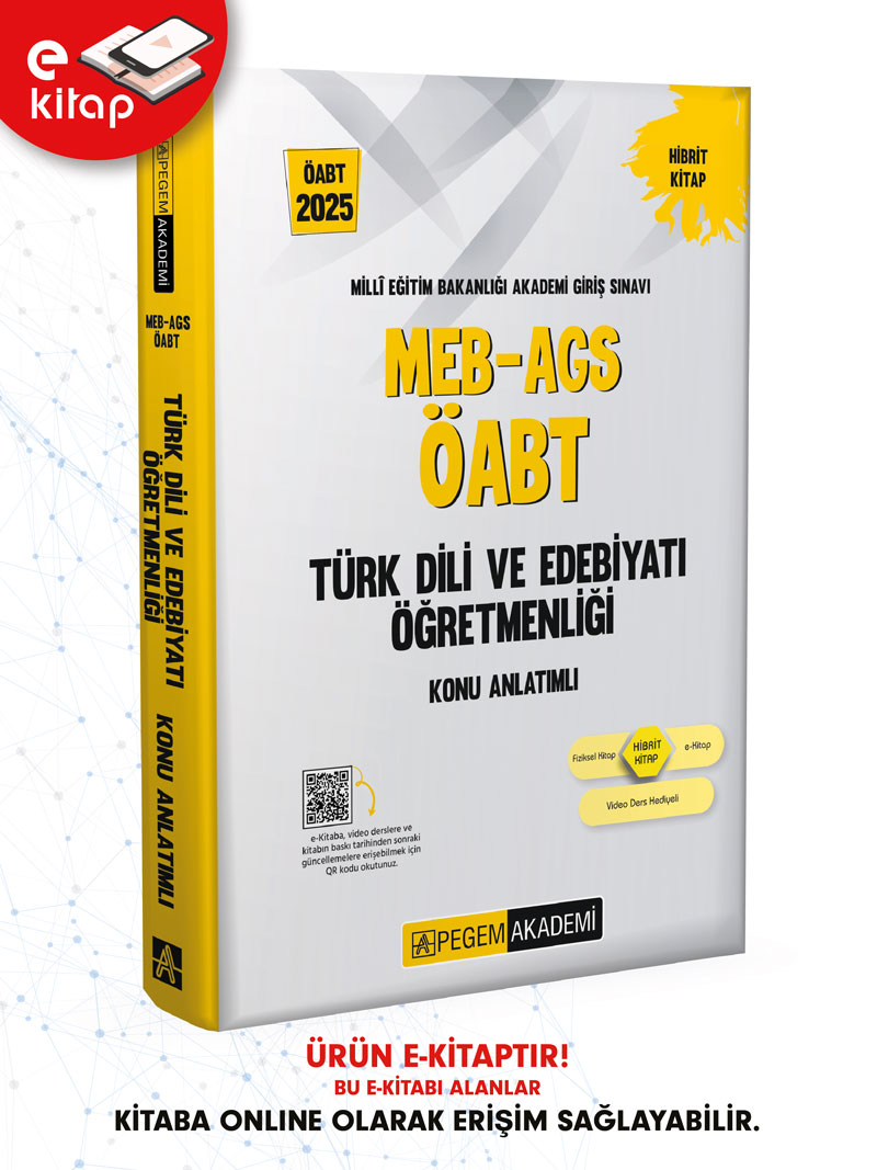 2025 MEB-AGS ÖABT Türk Dili ve Edebiyatı Öğretmenliği Konu Anlatımlı E-Kitap