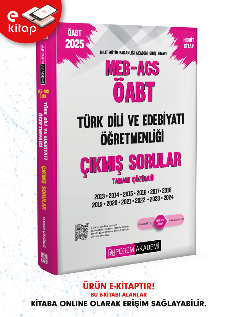 2025 MEB-AGS ÖABT Türk Dili ve Edebiyatı Öğretmenliği Tamamı Çözümlü E-Çıkmış Sorular
