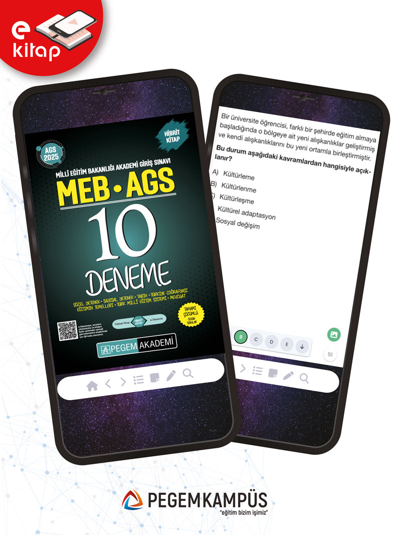2025 MEB-AGS Tamamı Çözümlü 10 E-Deneme