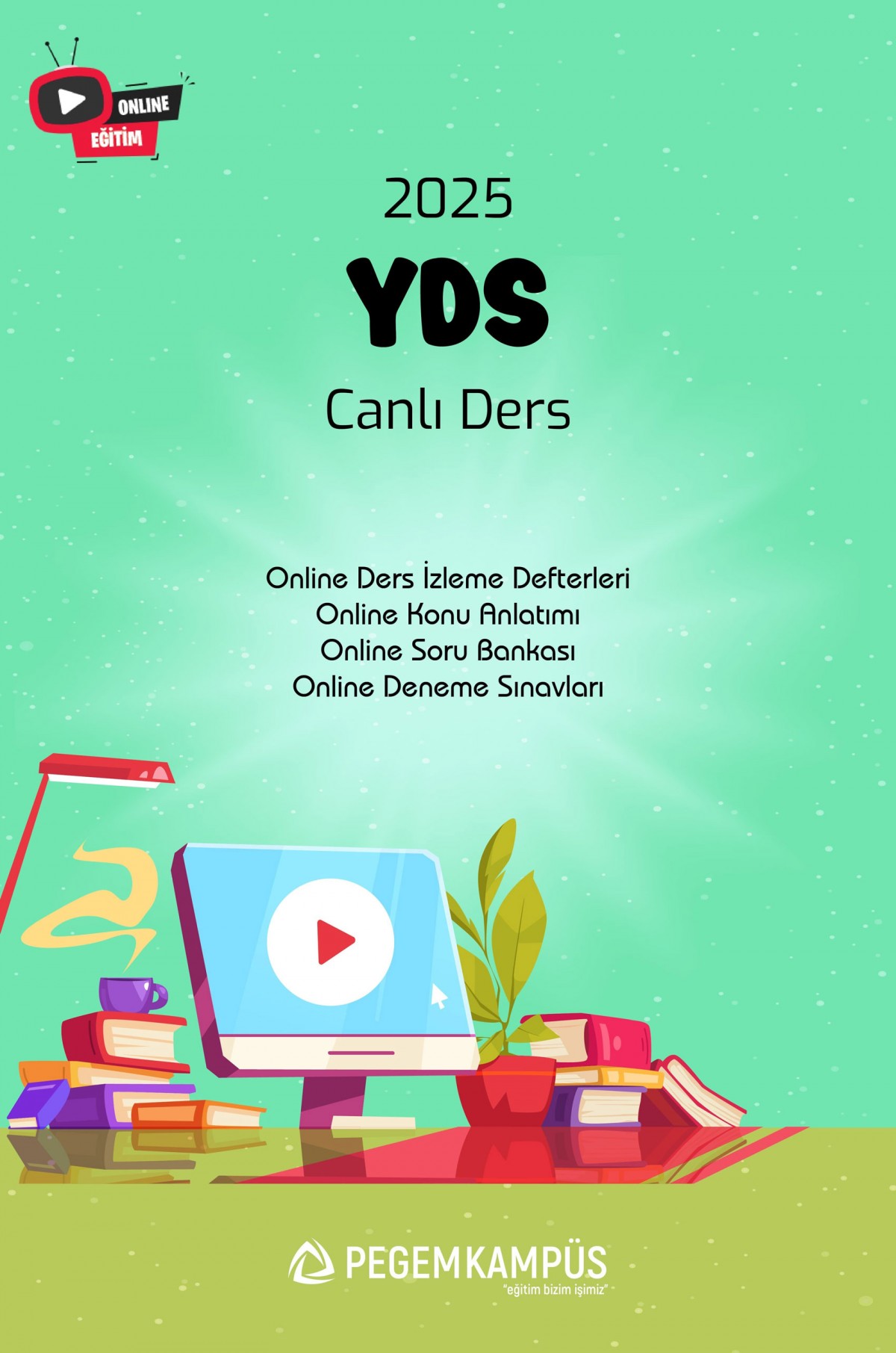 2025 YDS Canlı Ders + Online Materyaller