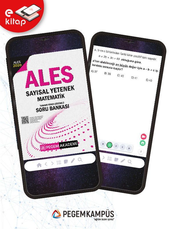 2026 ALES Sayısal Yetenek Matematik Tamamı Video Çözümlü E-Soru Bankası 2026 ALES Sayısal Yetenek Matematik Tamamı Video Çözümlü E-Soru Bankası