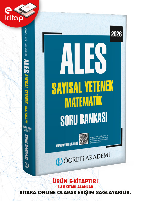 2026 ALES Sayısal Yetenek Matematik Tamamı Video Çözümlü E-Soru Bankası