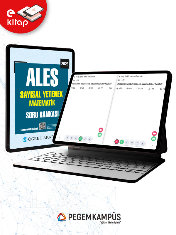 2026 ALES Sayısal Yetenek Matematik Tamamı Video Çözümlü E-Soru Bankası 2026 ALES Sayısal Yetenek Matematik Tamamı Video Çözümlü E-Soru Bankası