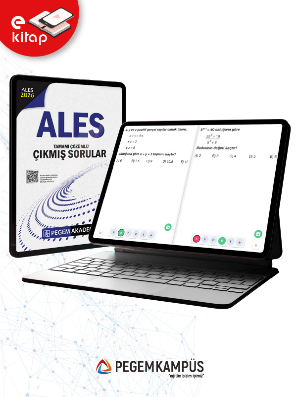 2026 ALES Tamamı Çözümlü Çıkmış Sorular (e-kitap) 2026 ALES Tamamı Çözümlü Çıkmış Sorular (e-kitap)