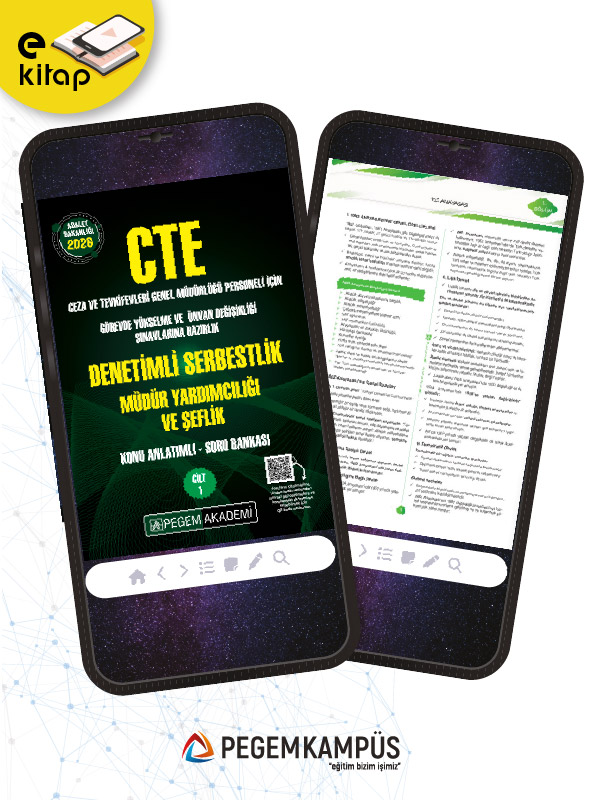 2026 CTE Adalet Bakanlığı Ceza ve Tevkifevleri Genel Müdürlüğü Görevde Yükselme ve Ünvan Değişikliği Sınavı Konu Anlatımlı Soru Bankası Denetimli Serbestlik Müdür Yardımcılığı ve Şeflik (Cilt-1 ve Cilt-2) E-Kitap 2026 CTE Adalet Bakanlığı Ceza ve Tevkifevleri Genel Müdürlüğü Görevde Yükselme ve Ünvan Değişikliği Sınavı Konu Anlatımlı Soru Bankası Denetimli Serbestlik Müdür Yardımcılığı ve Şeflik (Cilt-1 ve Cilt-2) E-Kitap
