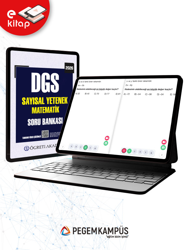 2026 DGS Sayısal Yetenek Matematik Tamamı Video Çözümlü E-Soru Bankası 2026 DGS Sayısal Yetenek Matematik Tamamı Video Çözümlü E-Soru Bankası