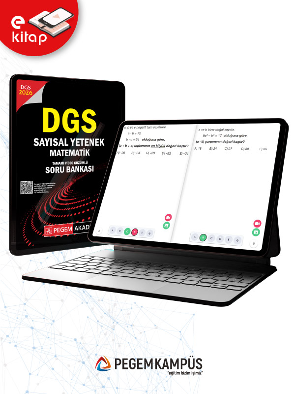 2026 DGS Sayısal Yetenek Matematik Tamamı Video Çözümlü E-Soru Bankası