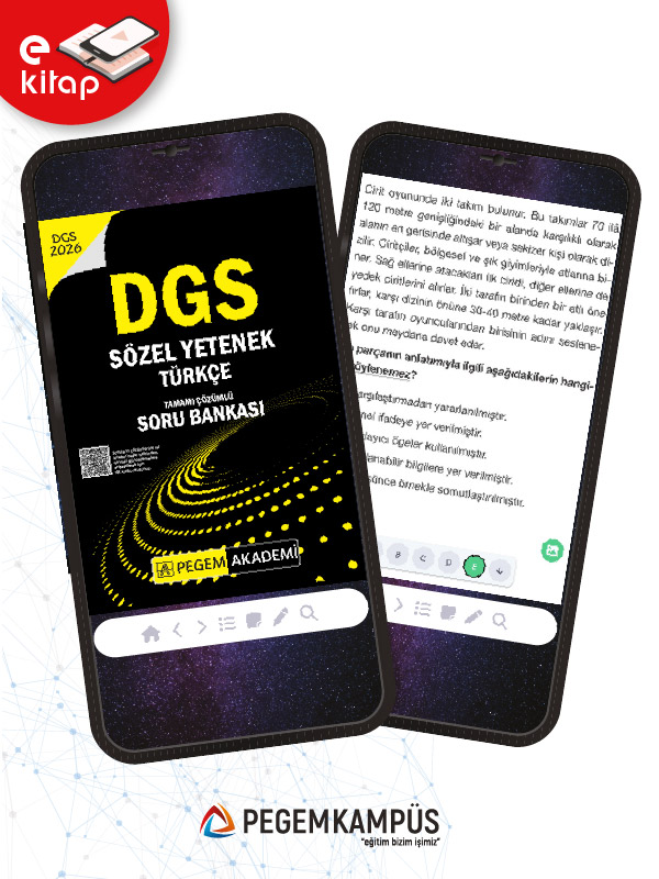 2026 DGS Sözel Yetenek Türkçe Tamamı Çözümlü E-Soru Bankası
