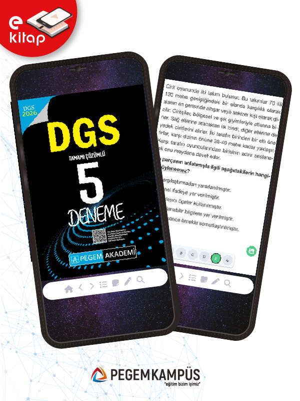 2026 DGS Tamamı Çözümlü 5 E-Deneme