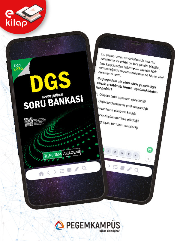 2026 DGS Tamamı Çözümlü E-Soru Bankası