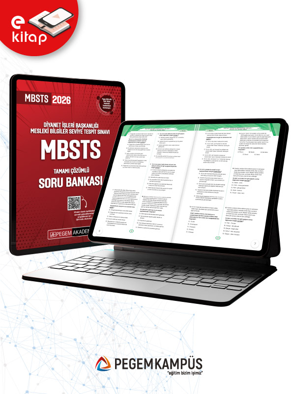 2026 Diyanet İşleri Başkanlığı Mesleki Bilgiler Seviye Tespit Sınavı MBSTS Tamamı Çözümlü E-Soru Bankası 2026 Diyanet İşleri Başkanlığı Mesleki Bilgiler Seviye Tespit Sınavı MBSTS Tamamı Çözümlü E-Soru Bankası