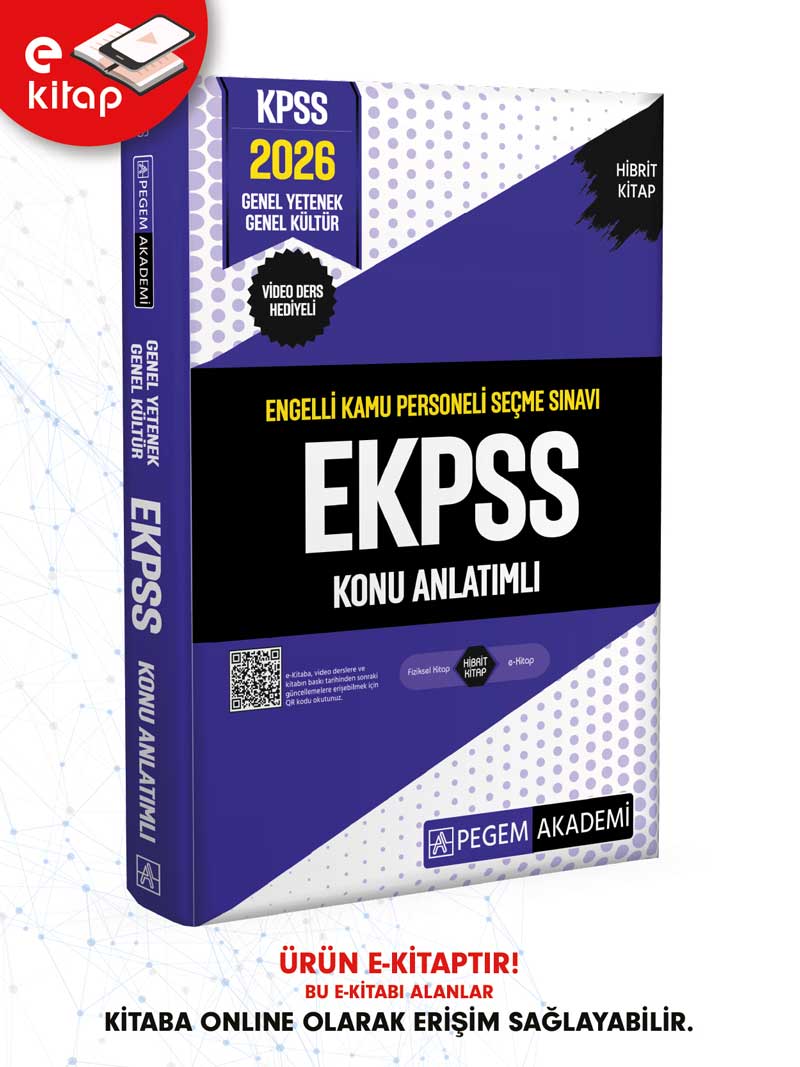 2026 EKPSS Engelli Kamu Personeli Seçme Sınavı Konu Anlatımlı E-Kitap