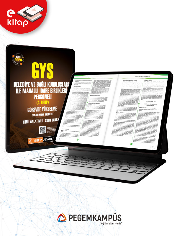 2026 GYS Belediye ve Bağlı Kuruluşları ile Mahalli İdare Birlikleri Personeli (4. Grup) Görevde Yükselme Sınavlarına Hazırlık Konu Anlatımlı Soru Bankası E-Kitap 2026 GYS Belediye ve Bağlı Kuruluşları ile Mahalli İdare Birlikleri Personeli (4. Grup) Görevde Yükselme Sınavlarına Hazırlık Konu Anlatımlı Soru Bankası E-Kitap
