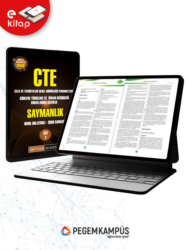 2026 CTE Adalet Bakanlığı Ceza ve Tevkifevleri Genel Müdürlüğü Personeli İçin Görevde Yükselme ve Ünvan Değişikliği Sınavlarına Hazırlık Konu Anlatımlı Soru Bankası Saymanlık (Cilt-1 ve Cilt-2) E-Kitap 2026 CTE Adalet Bakanlığı Ceza ve Tevkifevleri Genel Müdürlüğü Personeli İçin Görevde Yükselme ve Ünvan Değişikliği Sınavlarına Hazırlık Konu Anlatımlı Soru Bankası Saymanlık (Cilt-1 ve Cilt-2) E-Kitap