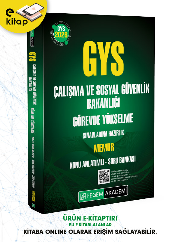 2026 GYS Çalışma ve Sosyal Güvenlik Bakanlığı Görevde Yükselme Sınavlarına Hazırlık MEMUR Konu Anlatımlı Soru Bankası E-Kitap 2026 GYS Çalışma ve Sosyal Güvenlik Bakanlığı Görevde Yükselme Sınavlarına Hazırlık MEMUR Konu Anlatımlı Soru Bankası E-Kitap
