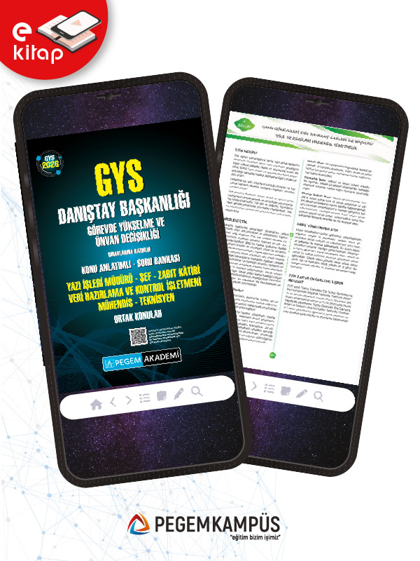 2026 GYS Danıştay Başkanlığı Görevde Yükselme ve Ünvan Değişikliği Sınavlarına Hazırlık Konu Anlatımlı Soru Bankası Ortak Konular E-Kitap 2026 GYS Danıştay Başkanlığı Görevde Yükselme ve Ünvan Değişikliği Sınavlarına Hazırlık Konu Anlatımlı Soru Bankası Ortak Konular E-Kitap