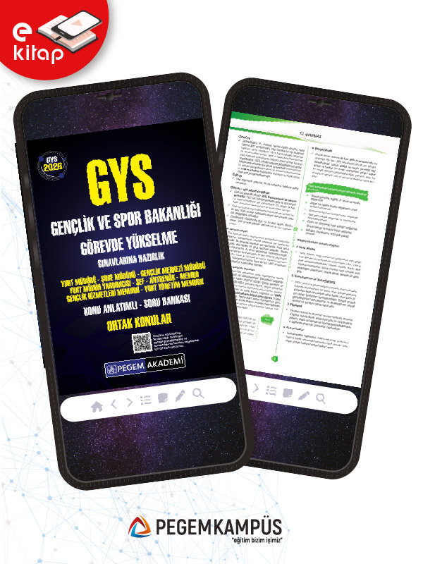 2026 GYS Gençlik ve Spor Bakanlığı Görevde Yükselme Sınavlarına Hazırlık Konu Anlatımlı Soru Bankası ORTAK KONULAR E-Kitap 2026 GYS Gençlik ve Spor Bakanlığı Görevde Yükselme Sınavlarına Hazırlık Konu Anlatımlı Soru Bankası ORTAK KONULAR E-Kitap