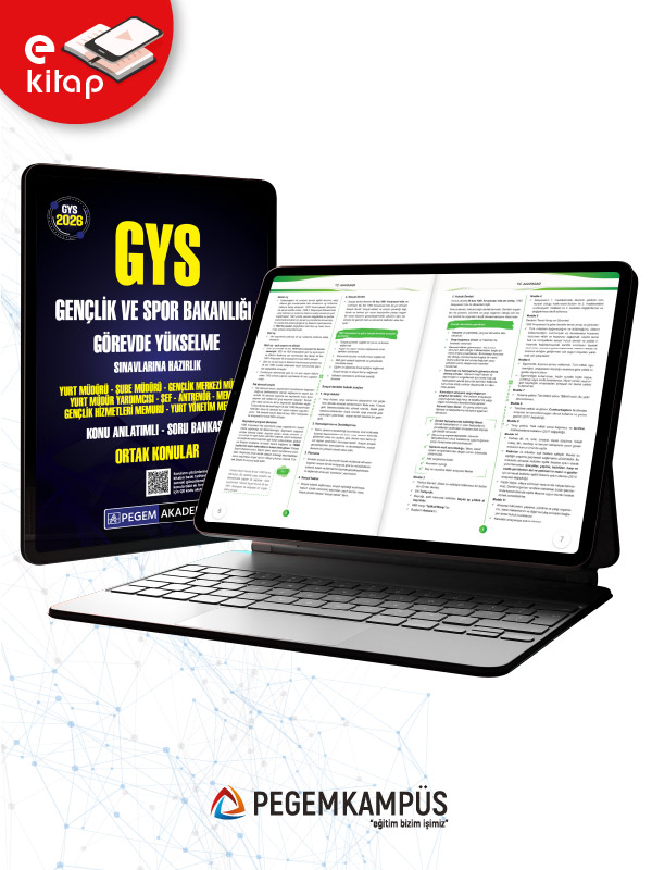 2026 GYS Gençlik ve Spor Bakanlığı Görevde Yükselme Sınavlarına Hazırlık Konu Anlatımlı Soru Bankası ORTAK KONULAR E-Kitap 2026 GYS Gençlik ve Spor Bakanlığı Görevde Yükselme Sınavlarına Hazırlık Konu Anlatımlı Soru Bankası ORTAK KONULAR E-Kitap