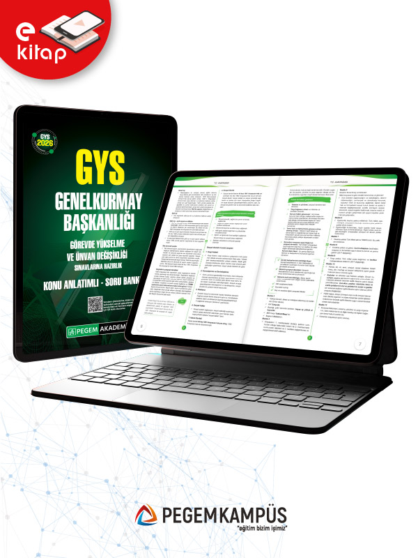 2026 GYS Genelkurmay Başkanlığı Görevde Yükselme ve Ünvan Değişikliği Sınavlarına Hazırlık Konu Anlatımlı Soru Bankası (e-kitap)