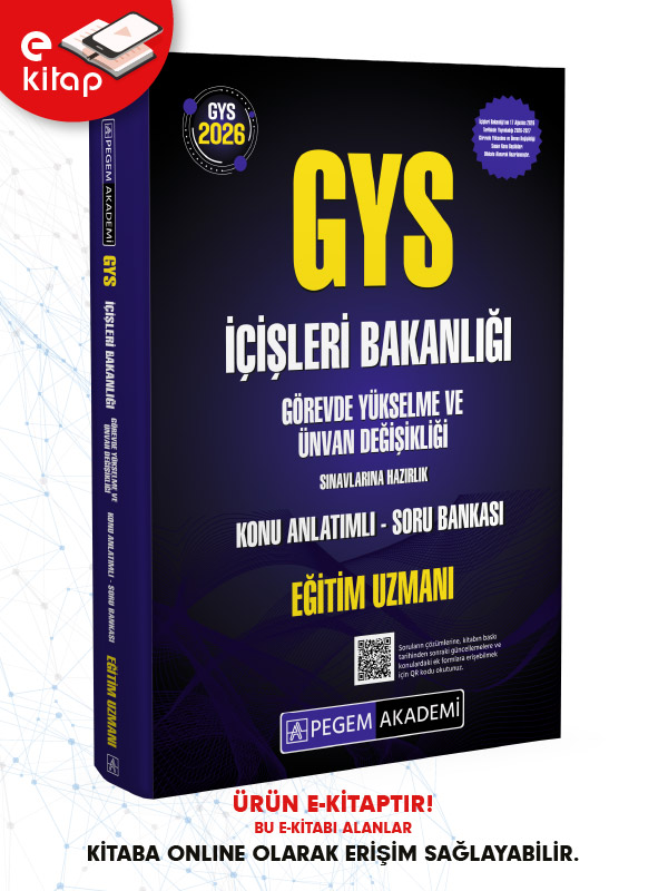 2026 GYS İçişleri Bakanlığı Görevde Yükselme Sınavlarına Hazırlık Konu Anlatımlı Soru Bankası EĞİTİM UZMANI E-Kitap 2026 GYS İçişleri Bakanlığı Görevde Yükselme Sınavlarına Hazırlık Konu Anlatımlı Soru Bankası EĞİTİM UZMANI E-Kitap