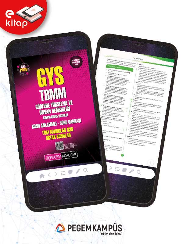 2026 GYS TBMM Görevde Yükselme ve Ünvan Değişikliği Sınavlarına Hazırlık Konu Anlatımlı Soru Bankası E-Kitap - Tüm Kadrolar İçin Ortak Konular