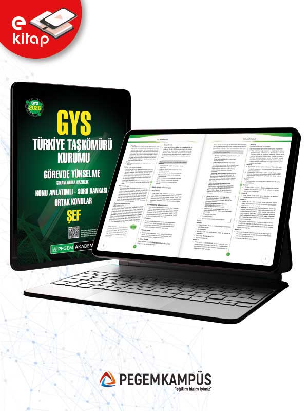 2026 GYS Türkiye Taşkömürü Kurumu Görevde Yükselme Sınavlarına Hazırlık Konu Anlatımlı Soru Bankası E-Kitap - Ortak Konular ŞEF