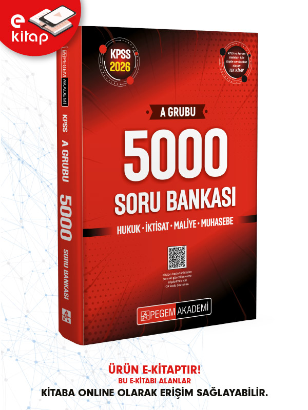 2026 KPSS A Grubu 5000 E-Soru Bankası 2026 KPSS A Grubu 5000 E-Soru Bankası