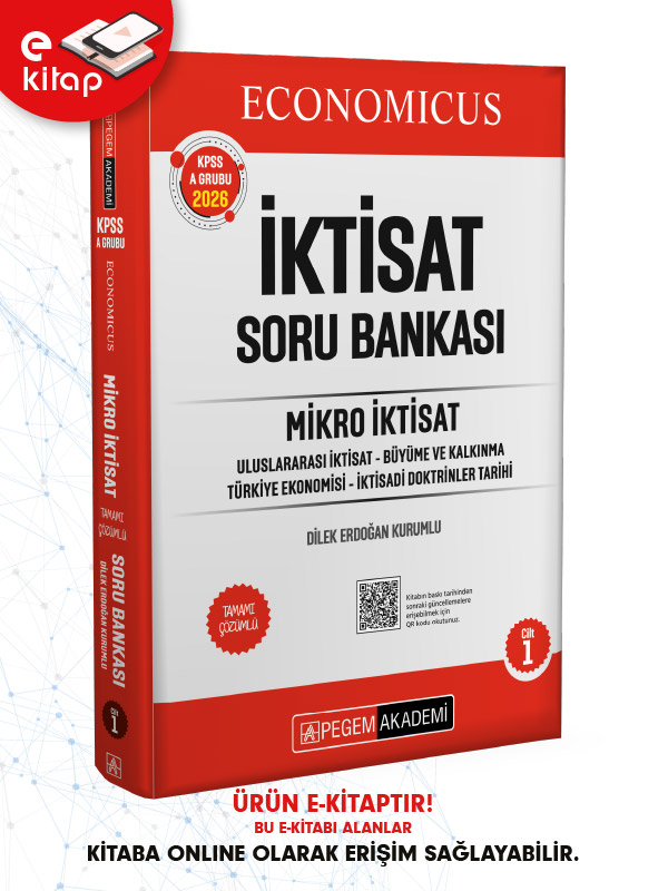 2026 KPSS A Grubu Economicus Mikro İktisat (Cilt 1) Tamamı Çözümlü E-Soru Bankası 2026 KPSS A Grubu Economicus Mikro İktisat (Cilt 1) Tamamı Çözümlü E-Soru Bankası