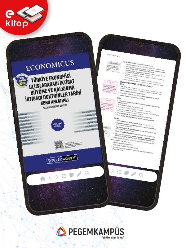 2026 KPSS A Grubu Economicus Türkiye Ekonomisi, Uluslararası İktisat, Büyüme ve Kalkınma, İktisadi Doktrinler Tarihi Konu Anlatımlı E-Kitap