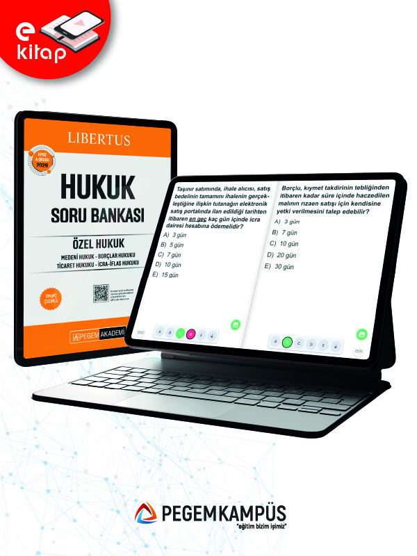 2026 KPSS A Grubu Libertus Hukuk E-Soru Bankası (Özel Hukuk)