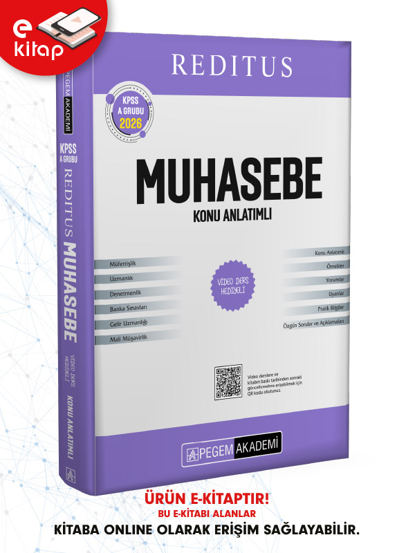 2026 KPSS A Grubu Reditus Muhasebe Konu Anlatımlı E-Kitap