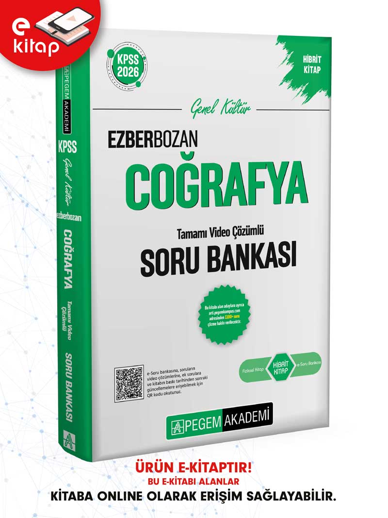 2026 KPSS Genel Kültür Coğrafya Tamamı Video Çözümlü Ezberbozan E-Soru Bankası