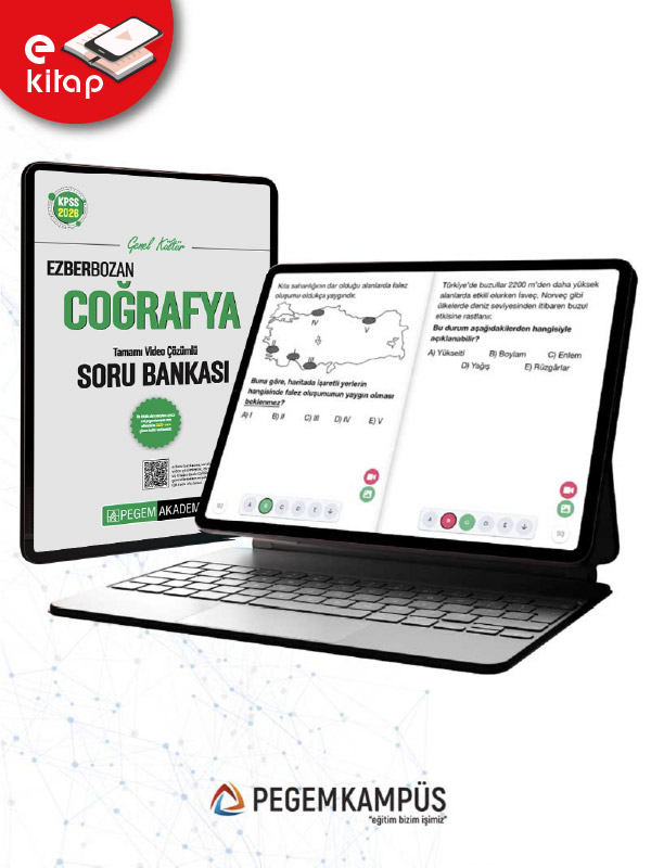 2026 KPSS Genel Kültür Coğrafya Tamamı Video Çözümlü Ezberbozan E-Soru Bankası 2026 KPSS Genel Kültür Coğrafya Tamamı Video Çözümlü Ezberbozan E-Soru Bankası