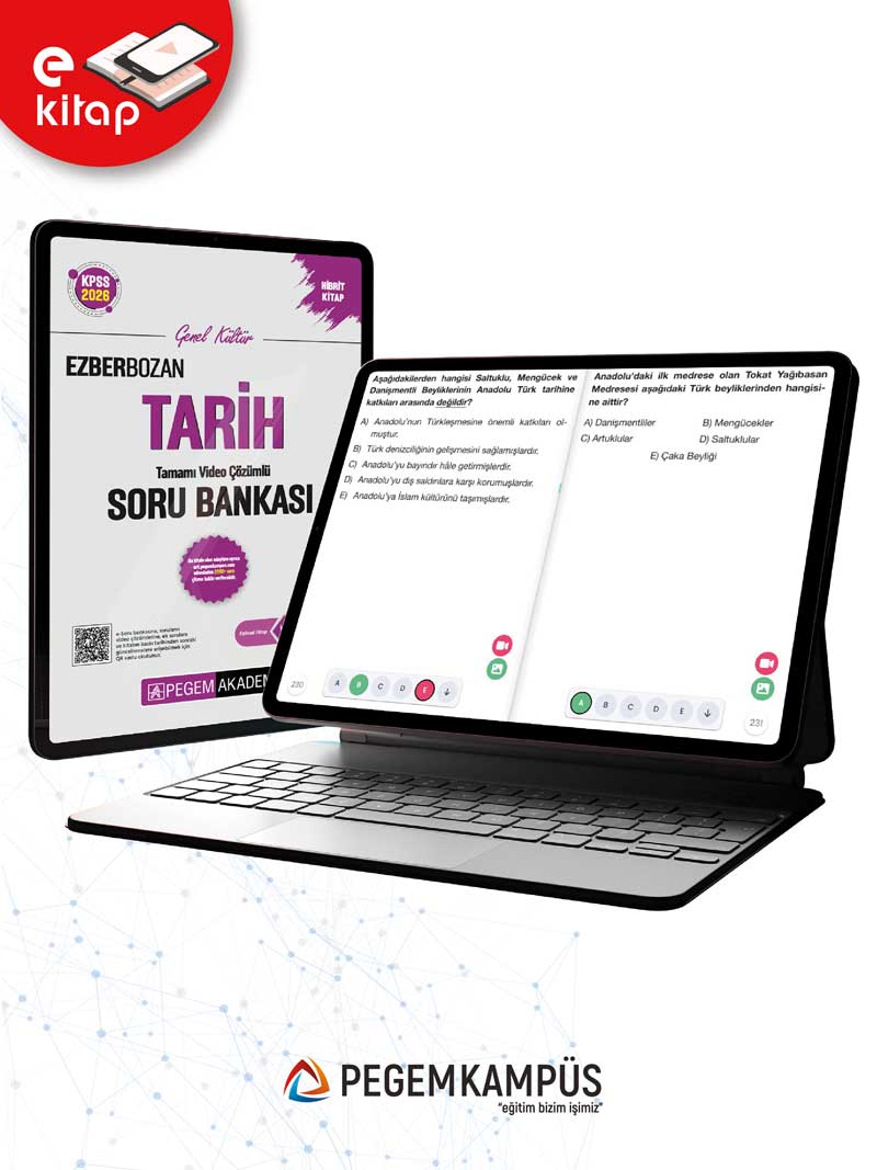 2026 KPSS Genel Kültür Tarih Tamamı Video Çözümlü Ezberbozan E-Soru Bankası