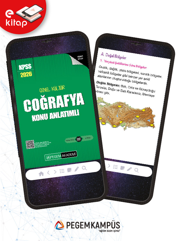2026 KPSS Genel Yetenek Genel Kültür Coğrafya Konu Anlatımlı E-Kitap