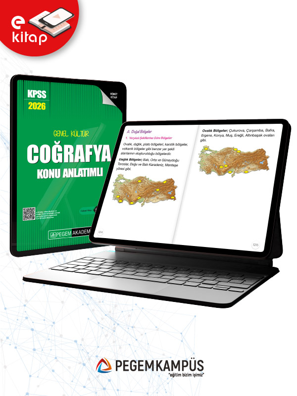 2026 KPSS Genel Yetenek Genel Kültür Coğrafya Konu Anlatımlı E-Kitap