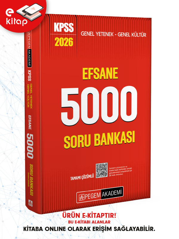 2026 KPSS Genel Yetenek Genel Kültür Efsane 5000 Tamamı Çözümlü E-Soru Bankası 2026 KPSS Genel Yetenek Genel Kültür Efsane 5000 Tamamı Çözümlü E-Soru Bankası