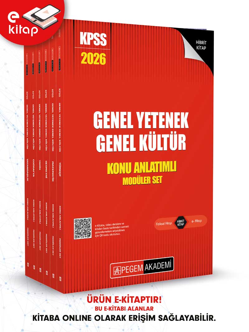 2026 KPSS Genel Yetenek Genel Kültür Konu Anlatımlı Modüler E-Kitap Seti 2026 KPSS Genel Yetenek Genel Kültür Konu Anlatımlı Modüler E-Kitap Seti