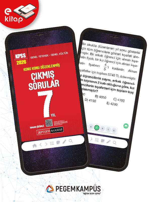 2026 KPSS Genel Yetenek Genel Kültür Konu Konu Düzenlenmiş Tamamı Çözümlü Çıkmış Sorular 7 Yıl E-Kitap