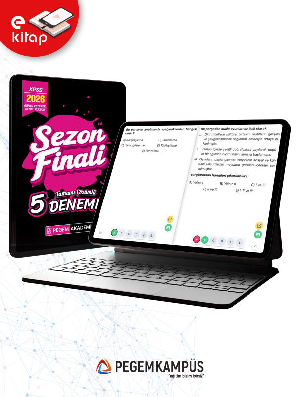 2026 KPSS Genel Yetenek Genel Kültür Sezon Finali Tamamı Çözümlü 5 Deneme E-Kitap 2026 KPSS Genel Yetenek Genel Kültür Sezon Finali Tamamı Çözümlü 5 Deneme E-Kitap