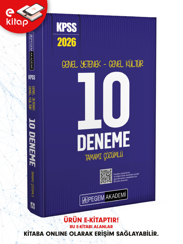 2026 KPSS Genel Yetenek Genel Kültür Tamamı Çözümlü 10 E-Deneme 2026 KPSS Genel Yetenek Genel Kültür Tamamı Çözümlü 10 E-Deneme