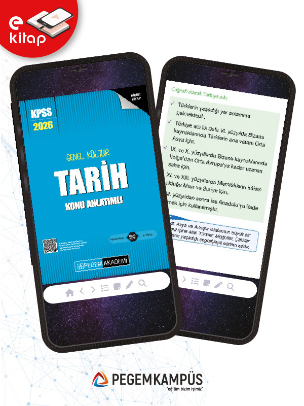 2026 KPSS Genel Yetenek Genel Kültür Tarih Konu Anlatımlı E-Kitap
