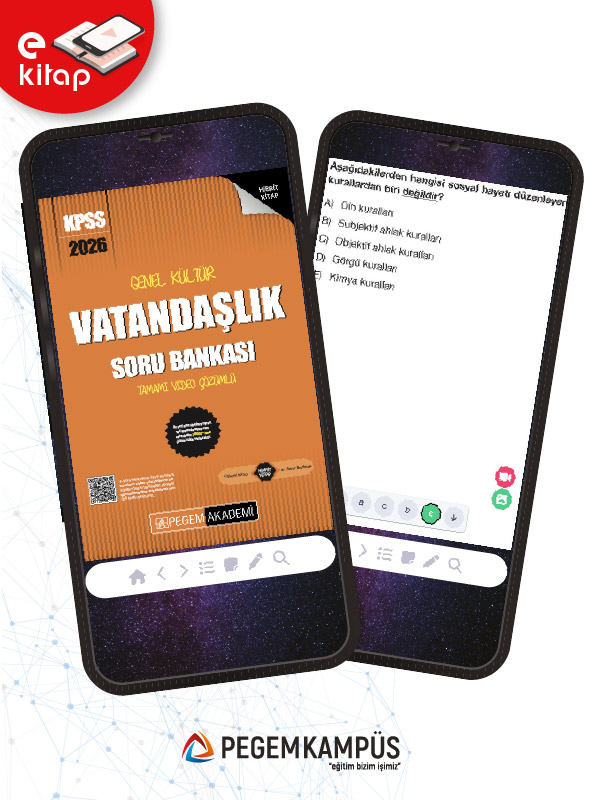 2026 KPSS Genel Yetenek Genel Kültür Vatandaşlık Tamamı Video Çözümlü E-Soru Bankası