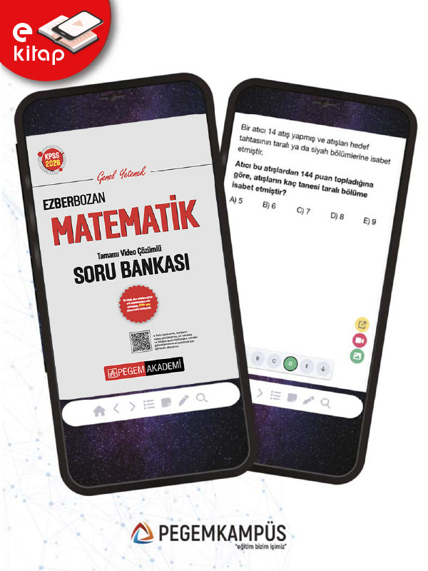 2026 KPSS Genel Yetenek Matematik Tamamı Video Çözümlü Ezberbozan E-Soru Bankası