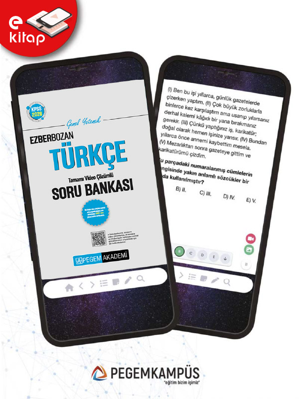 2026 KPSS Genel Yetenek Türkçe Tamamı Video Çözümlü Ezberbozan E-Soru Bankası